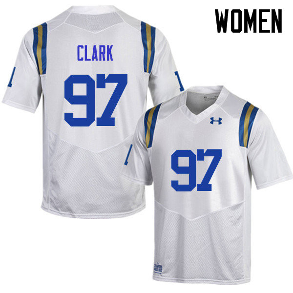 Women #97 Kenny Clark UCLA Bruins Under Armour College Football Jerseys Sale-White - Click Image to Close